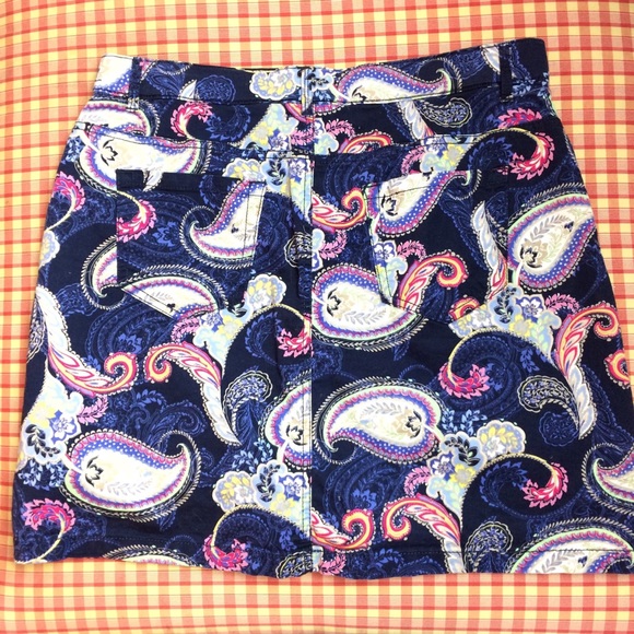EUC Croft & Barrow paisley skirt sz12 - Picture 6 of 6